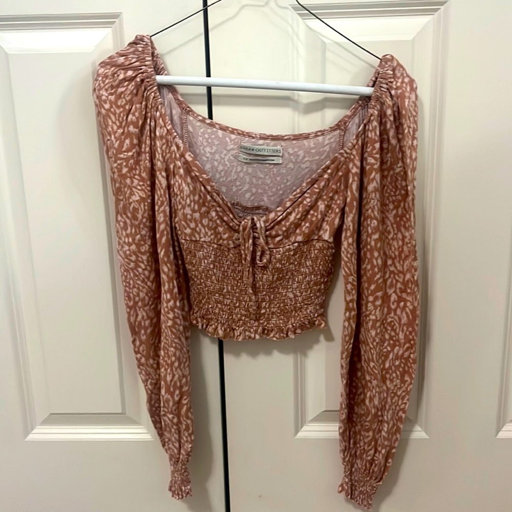urban outfitters smocked long sleeve